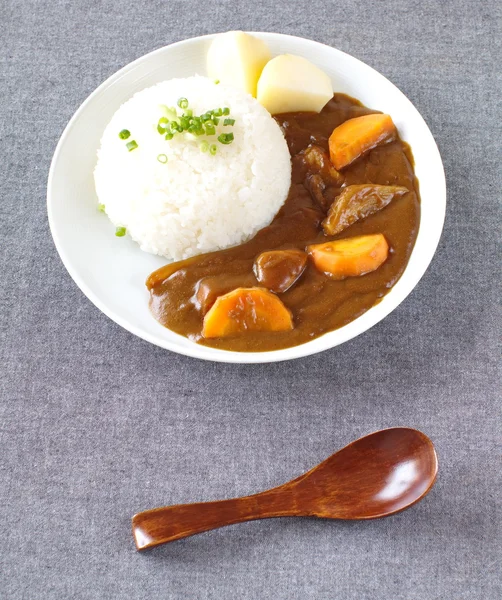 Kari rýže, japonské jídlo — Stock fotografie