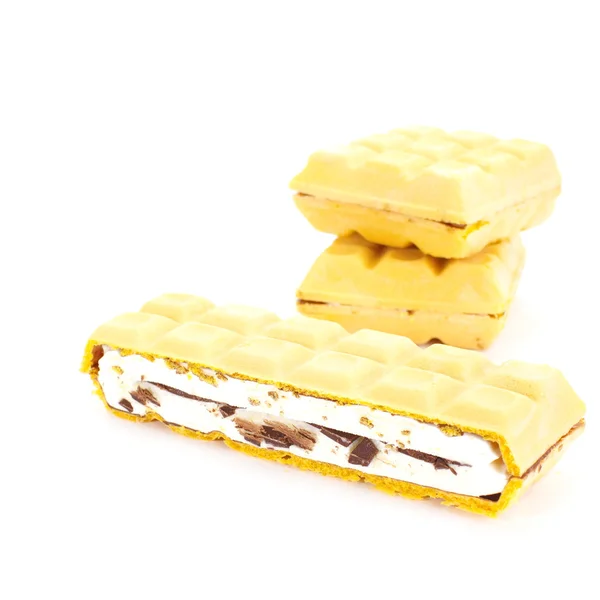 Eis mit Waffeln — Stockfoto