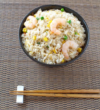 Kızarmış karides.