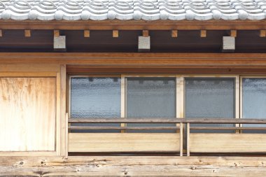 Tay klasik ahşap duvar