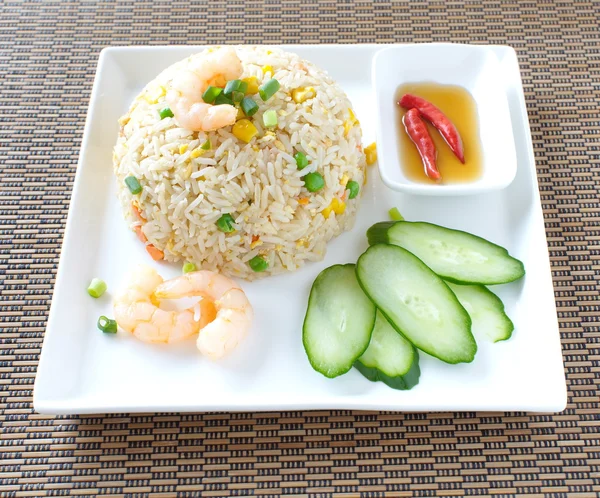 Kızarmış karides.