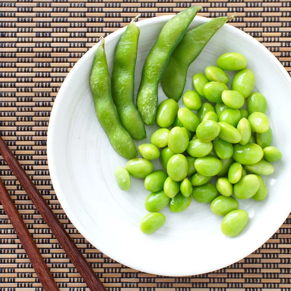 Judías de soja verdes — Foto de Stock