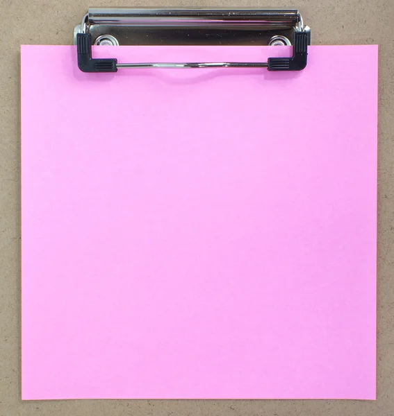 Clip board and colored paper — Stock Photo, Image