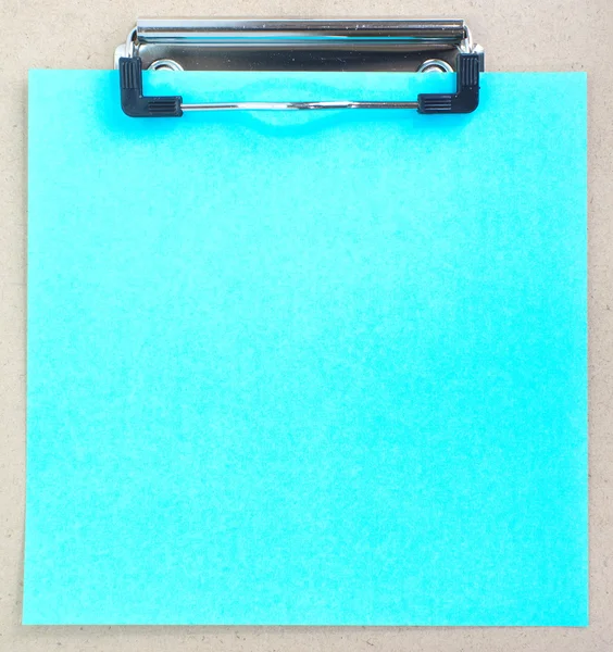 Clip board and colored paper — Stock Photo, Image