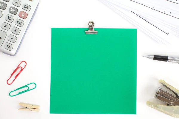 Yeşil renkli kağıt — Stok fotoğraf