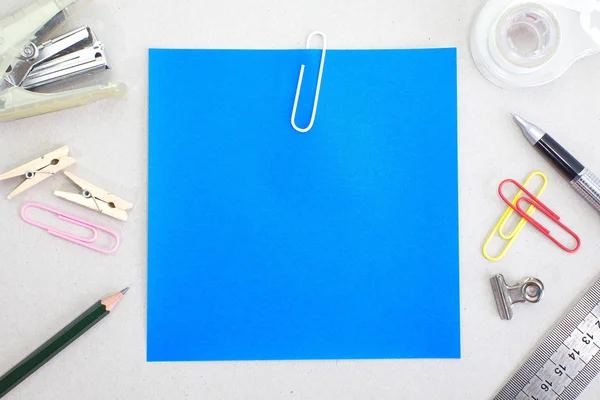 Carta colorata blu — Foto Stock
