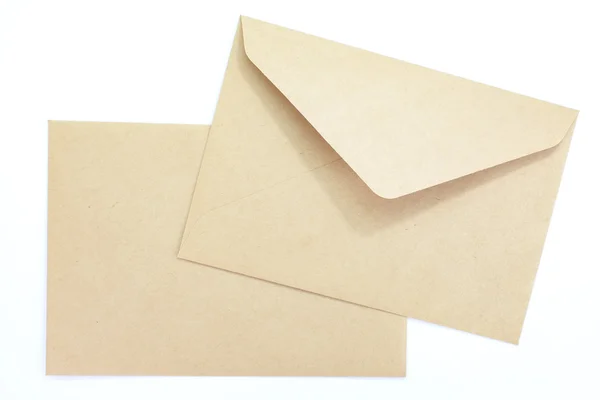 두 개의 갈색 봉투 — 스톡 사진