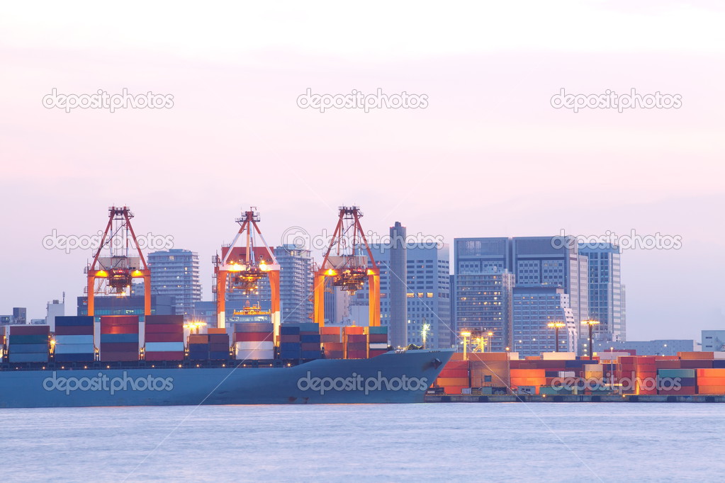 Cargo freight ship