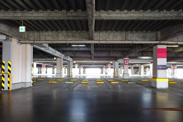 Parking garage underground interior — Stock Photo, Image