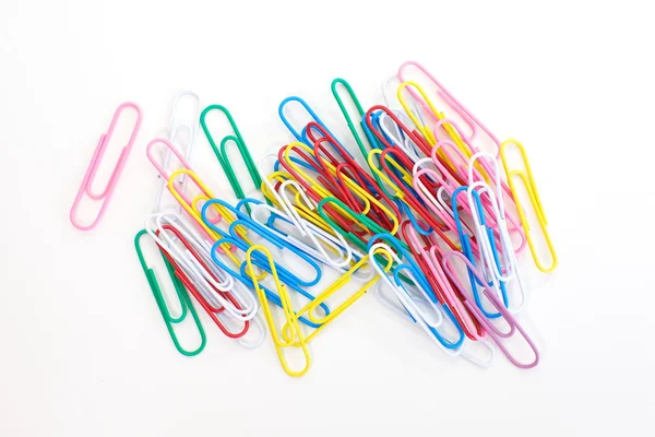 Paper Clip Multi Colored — Stock Photo, Image