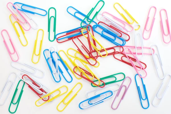 Paperclip multi gekleurde — Stockfoto