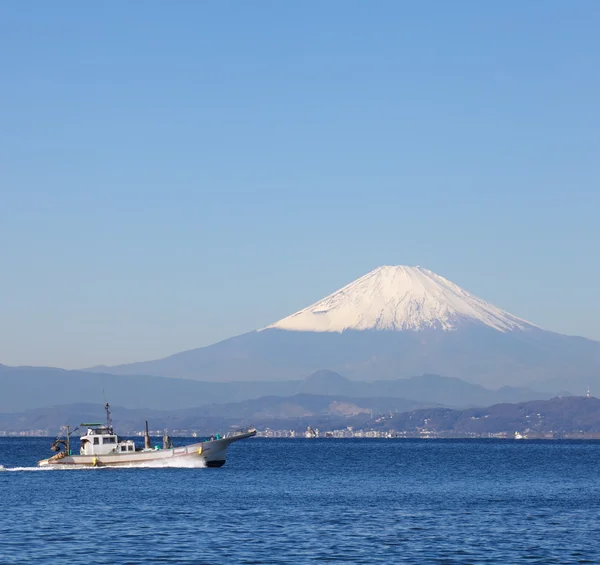 Vacker natur berg Fuji från Enoshima, — Stockfoto