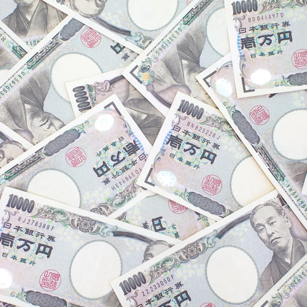 Notas de iene japonês . — Fotografia de Stock