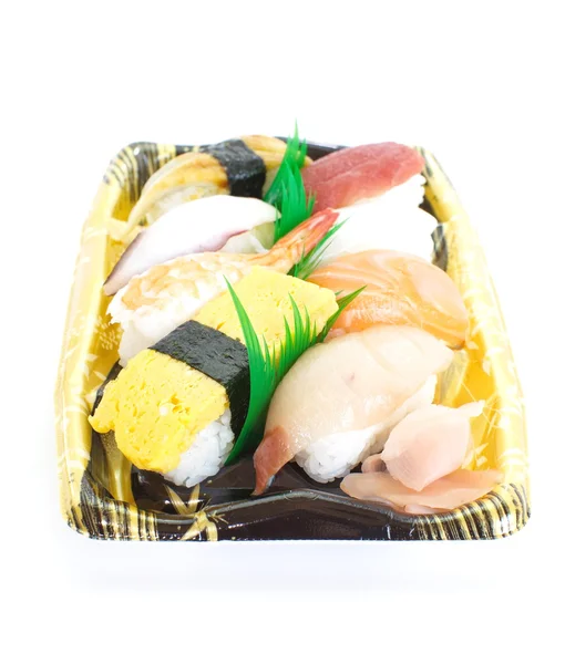 Japonské jídlo, rozmanité sushi — Stock fotografie