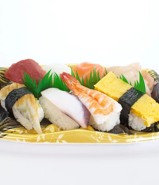 Japansk mat, diverse sushi – stockfoto