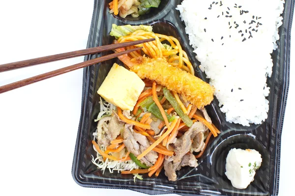 Lunchbox giapponese pronto per il pranzo, Bento — Foto Stock
