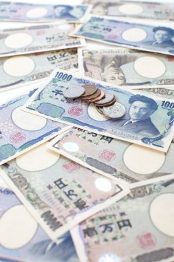yakın - Japon para birimi yen, banknot ve madeni paralar