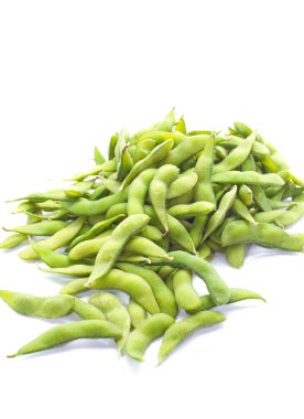 Yeşil soya fasulye haşlanmış edamame,