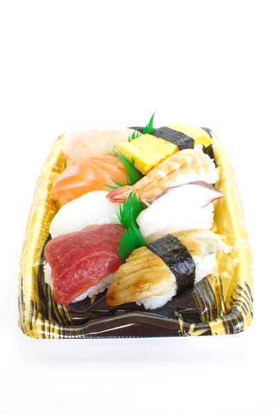 Japanese food, assorted sushi — Stock Photo, Image