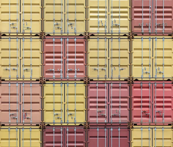 Lagrede containere – stockfoto
