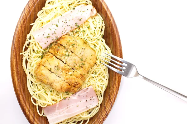 Spaghetti carbonara — Stockfoto