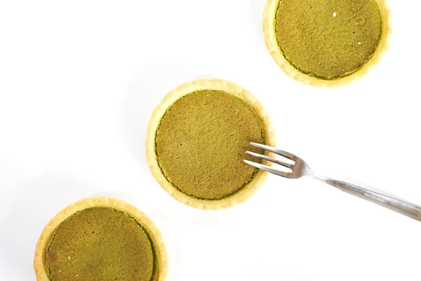 Tartas de té verde postre — Foto de Stock