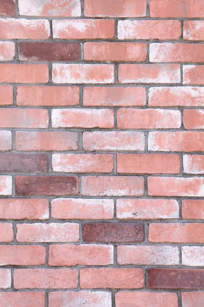 Red brick wall surface with cement — Stock Photo, Image
