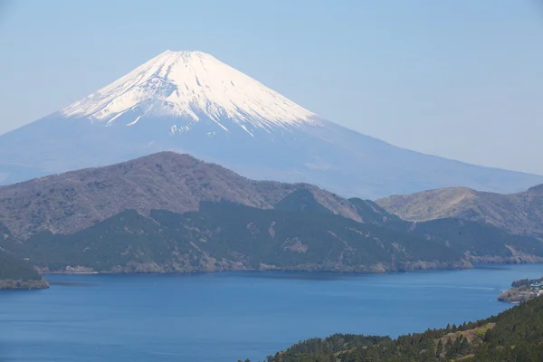 Mountain Fuji and Achi lake in winter season — Stock Photo, Image