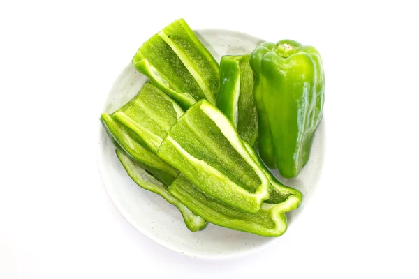 Green bell pepper — Stock Photo, Image