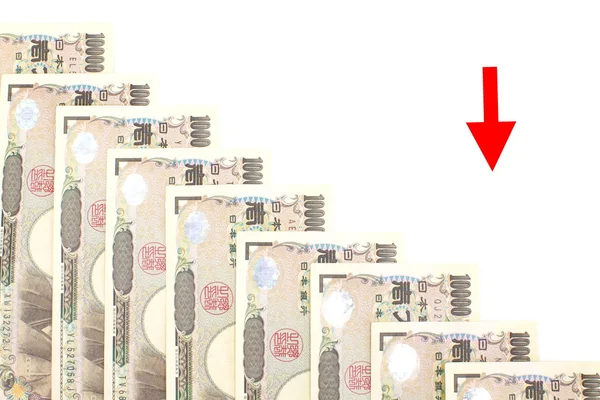 Notas de iene japonês — Fotografia de Stock