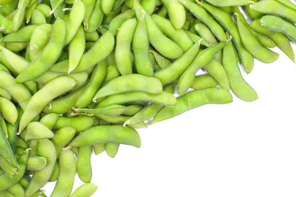Edamame, gekochte grüne Sojabohnen — Stockfoto