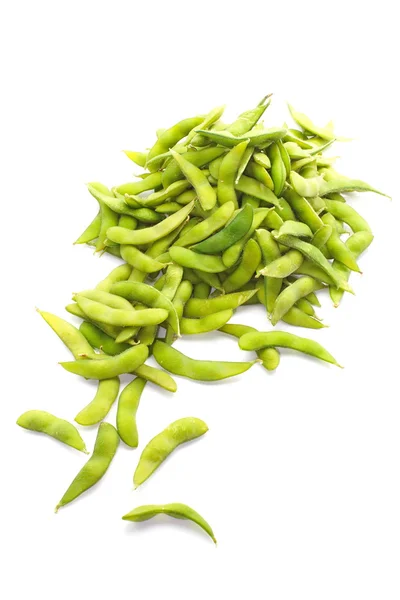 Edamame, kokta gröna sojabönor — Stockfoto