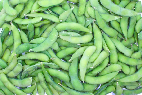 Edamame, вареные зеленые соевые бобы — стоковое фото