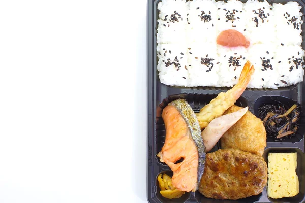 Contemporary Japanese ready-made lunchbox (bento box) — Stock Photo, Image