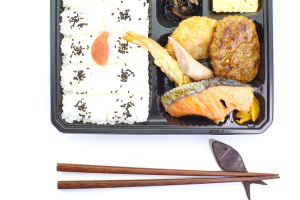Moderní japonské ready-made lunchbox (bento box) — Stock fotografie