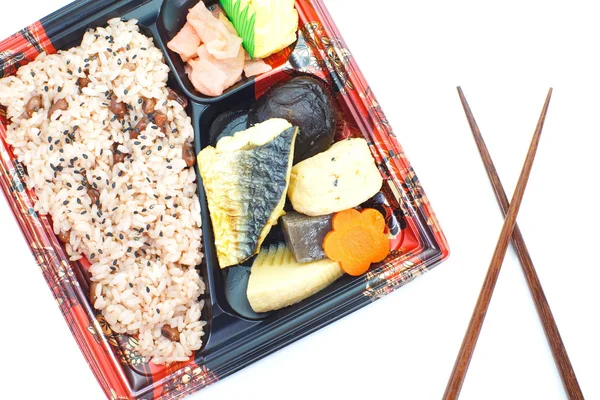 Japanse kant en klare lunchbox, bento — Stockfoto