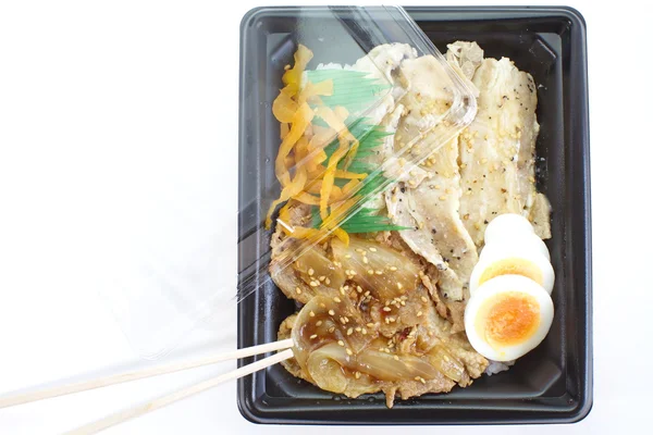 Bento lunchbox japanischer stil — Stockfoto