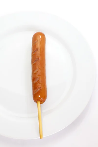 Kiełbasa hot dog — Zdjęcie stockowe