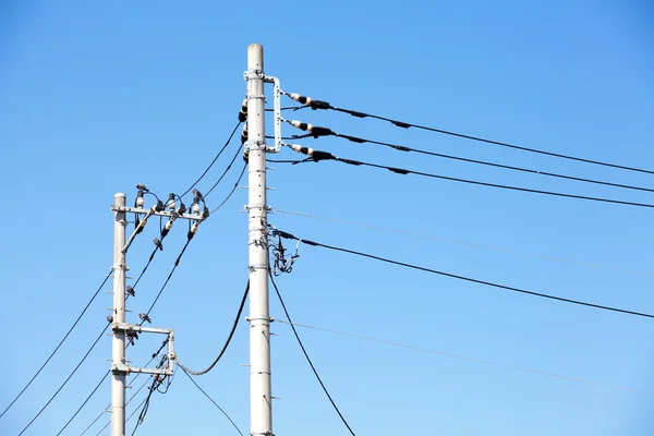 Elektriciteitsleidingen — Stockfoto