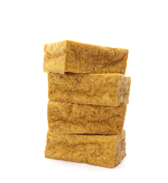 Tofu blocks isolated on white — Stock Photo, Image