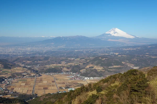 Montagna Fuji nella stagione invernale dalla prefettura di Izu Kanagawa Giappone — Foto Stock