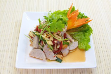 Baharatlı sosu fermente domuz 