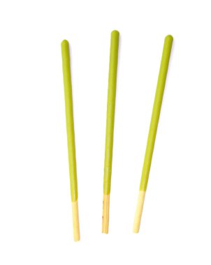 yeşil çay veya macha tuzlu kraker sopa