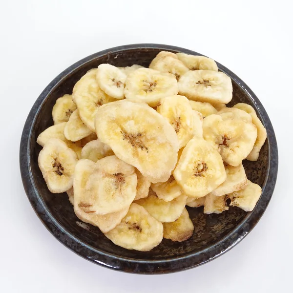 Čerstvé plátky banánu — Stock fotografie