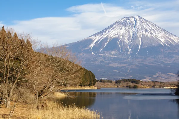 Hora Fudži v zimní sezóně — Stock fotografie