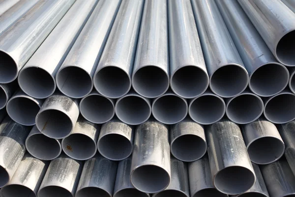 Pila de tubos de acero — Foto de Stock
