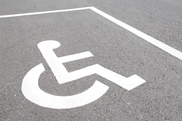 Handicap parkingu — Zdjęcie stockowe