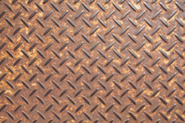 eski paslı çelik zemin