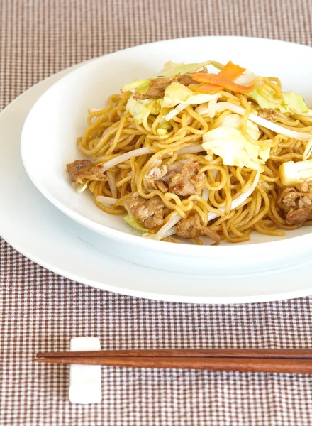 Stir-fried noodles — Stock Photo, Image