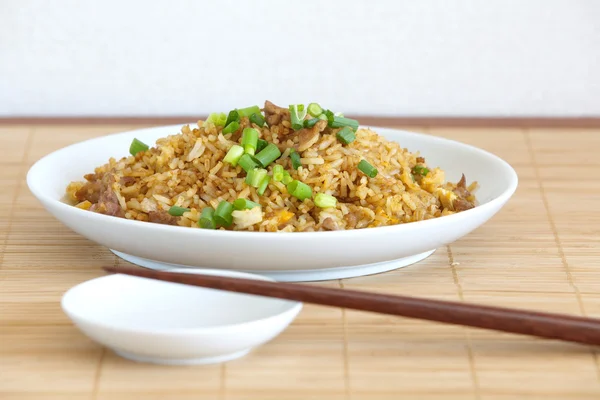 Asian food fried rice with — Stock Photo, Image